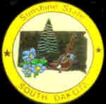 SOUTH DAKOTA PIN STATE EMBLEM SOUTH DAKOTA PIN